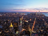 Fototapeta Londyn - Night view of New York　ニューヨークの夜景