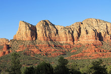 Red Rock Formation In Red Rock State Park Along Oak Creek Canyon, A Riparian Habitat In Verde Valley, Within Yavapai County, Sedona, Arizona, USA Including Coconino National Forest.