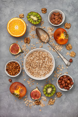 Canvas Print - muesli and fruit