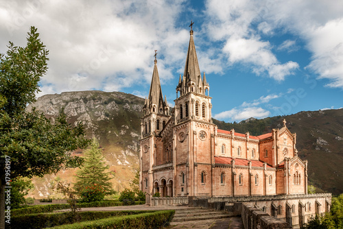 Basilica of Santa Maria la Real de Covadonga, Asturias, Spain, Europe Fototapeta