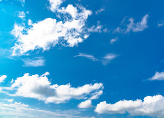 Wall Mural - Sky , blue sky background with clouds , Sky with clouds on the Sea in summer season