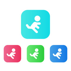 Poster - Four Colors - Flat App Icons