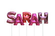 Luftballons Name Sarah