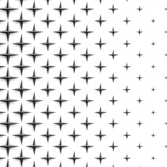 Aufkleber - Abstract halftone dotted background. Monochrome pattern with realistic 3d stars. Vector modern futuristic texture for posters, sites, business cards, postcards, labels and stickers. Design mock-up