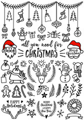 Wall Mural - christmas vector design elements