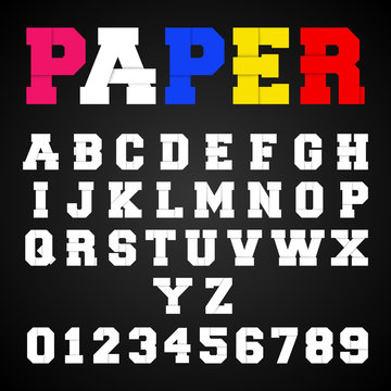 Alphabet font template
