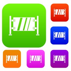 Poster - Glass gate set color collection