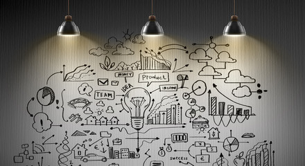 Naklejka na meble Secret strategy development ideas