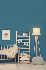 Poster - Baby bedroom decorated with pictures of animals