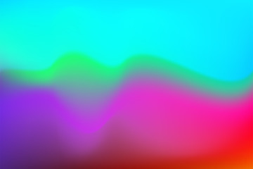 Poster - Liquid color flow background or watercolor paint blend gradient effect background. Vector trendy modern red pink, blue and green abstract fluid color light smooth transition background