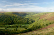 View over Exmoor from County Gate, North Devon