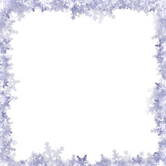 Wall Mural - Snowflakes Frame