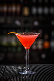 Fototapeta  - Glass of cosmopolitan cocktail