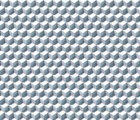 Poster - Abstract cubes seamless pattern background 3d rendering