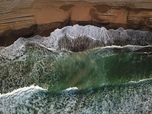 Fotografie, Tablou View of the sandy beach from the air