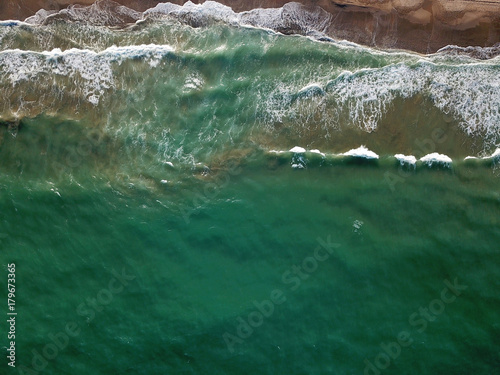 Fotografie, Tablou View of the sandy beach from the air