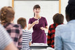 © highwaystarz - Enthusiastic Teacher With Class Of Teenage Students