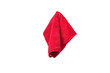 Red rag on white background or isolated