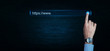 © andranik123 - Hand touching https address.