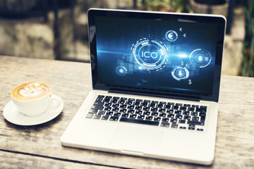 Fototapete - Bitcoin concept