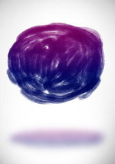 Poster - Round sketch on white background