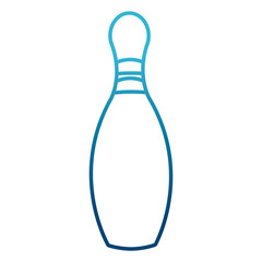 Poster - Bowling pin sport icon vector illustration graphic design