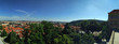 Prague city panorama, Czech Republic. Aerial view