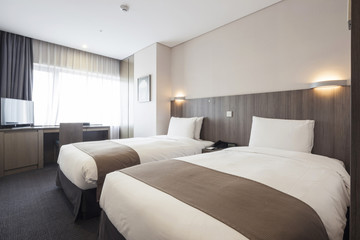 bedroom interior at the hotel in seoul