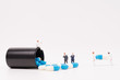 © ittipol - miniature people and medical drug
