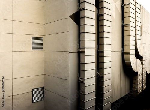 Air Duct And Ventilation System Of Chiller Air Condition System At