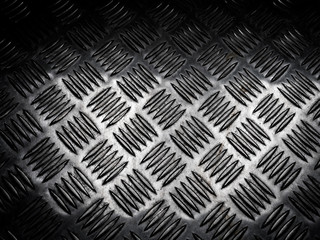 texture of stainless steel floor plate, close up shot