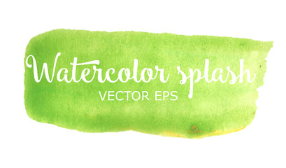 Wall Mural - Green VECTOR watercolor splash