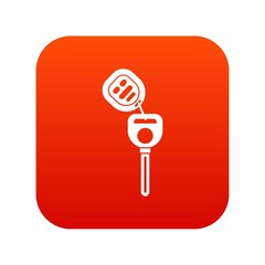 Poster - Car key with remote control icon digital red