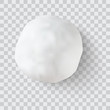 realistic snow ball vector illustration