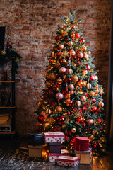 christmas tree and presents