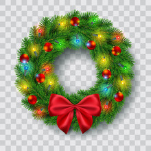 Christmas Wreath Vector Illustration