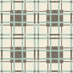 Poster - Black and green seamless tartan textile pattern background