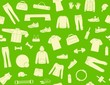 © Katsiaryna - Seamless background with clothes and accessories for fitness