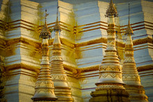 Golden Pagoda In Yangon, Myanmar