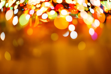 Aufkleber - Color light blurred bokeh background, unfocused.