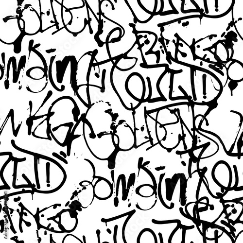 Dekoracja na wymiar  graffiti-wektor-wzor-z-abstrakcyjnymi-tagami