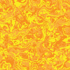 Yellow psychedelic abstract background chaotic colorful swirls. Background made of interweaving curved shapes. Vector illustration Camouflage pattern sunny camo. Flowing fluid wallpaper.