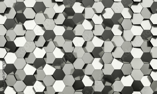 hexagon geometric background © tiero