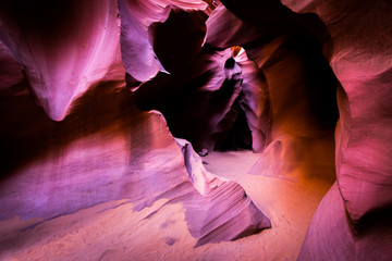 Wall Mural - amazing shapes at antelope canyon, arizona