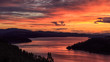 Sunset over Lake Coeur d'Alene