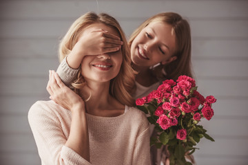 Poster - Mom and daughter