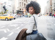 © Haydiddle - Beautiful woman in city