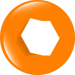 Poster - Web buttons for design, icon with empty blank white paper