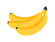 Banana icon. Fresh banana on white