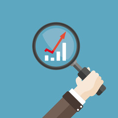 Canvas Print - Flat Hand Loupe Growth Chart